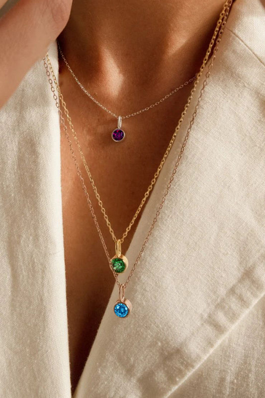 Collana con Pendente Birthstone