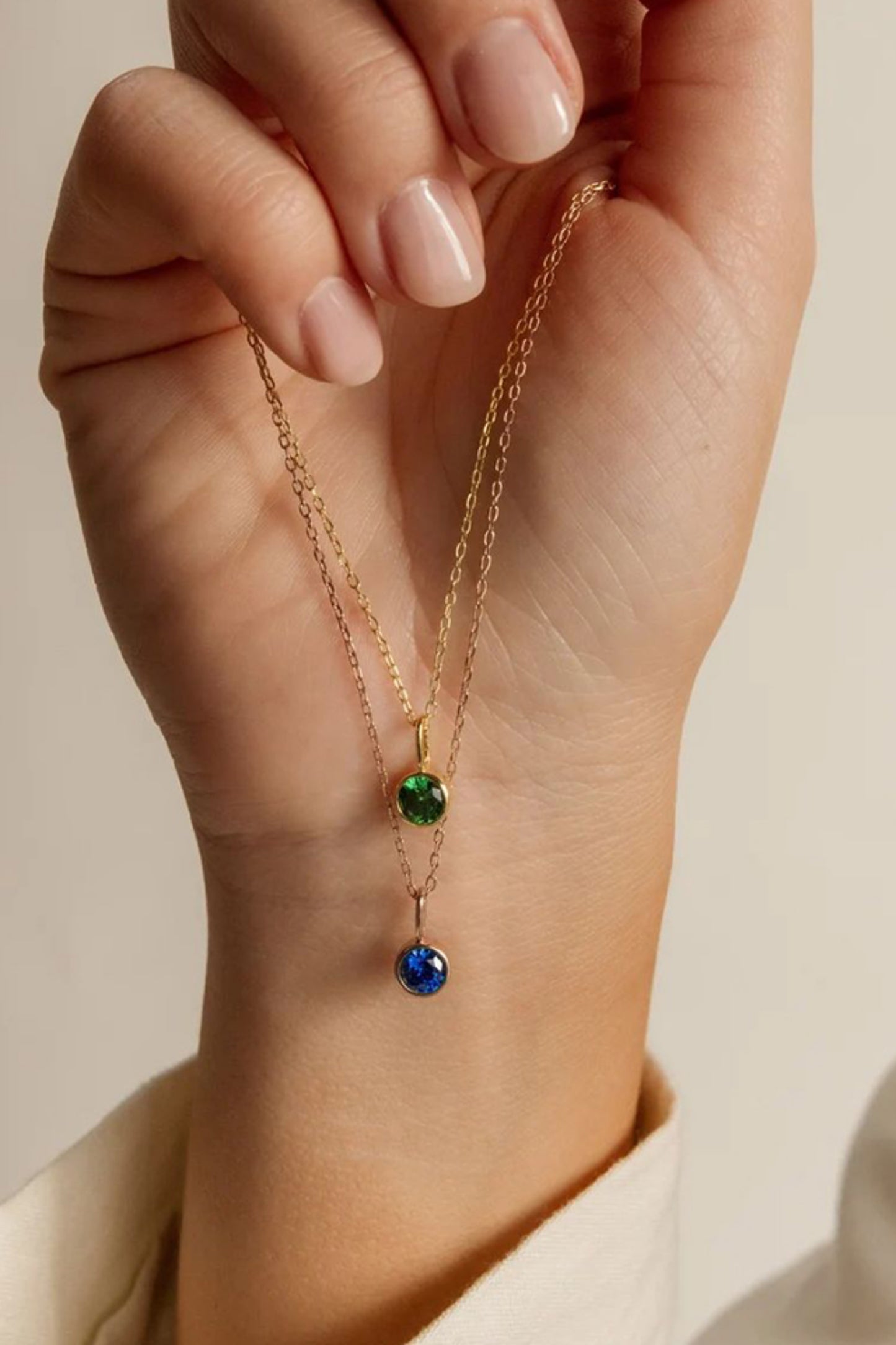 Birthstone Pendant Necklace