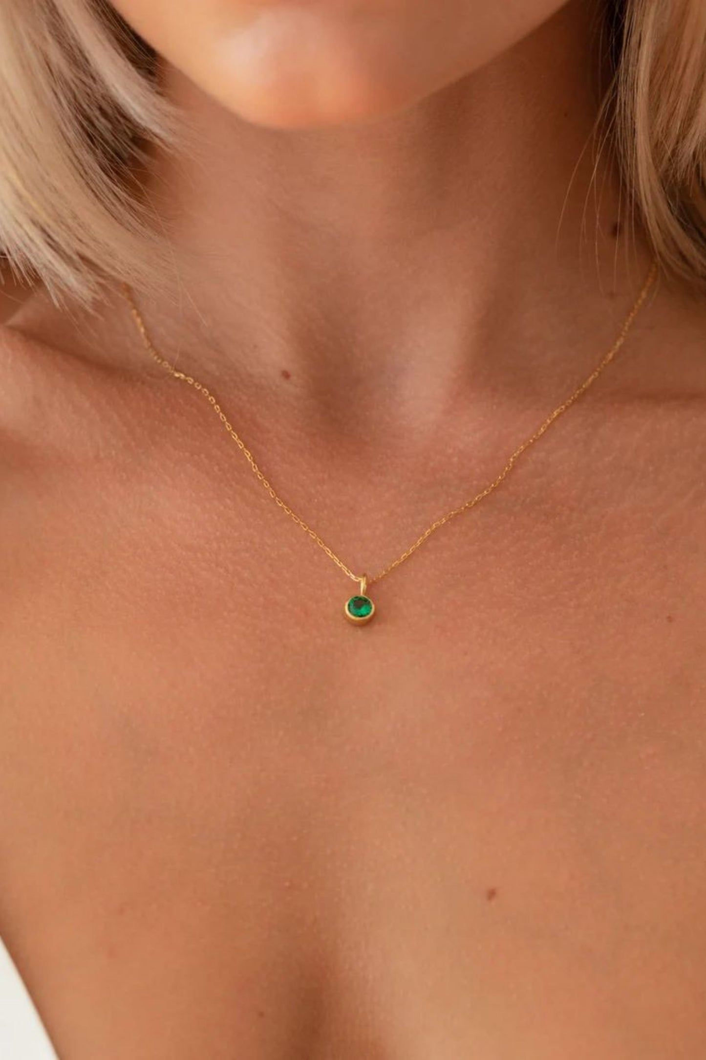 Birthstone Pendant Necklace