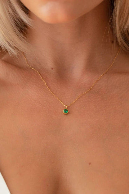 Birthstone Pendant Necklace