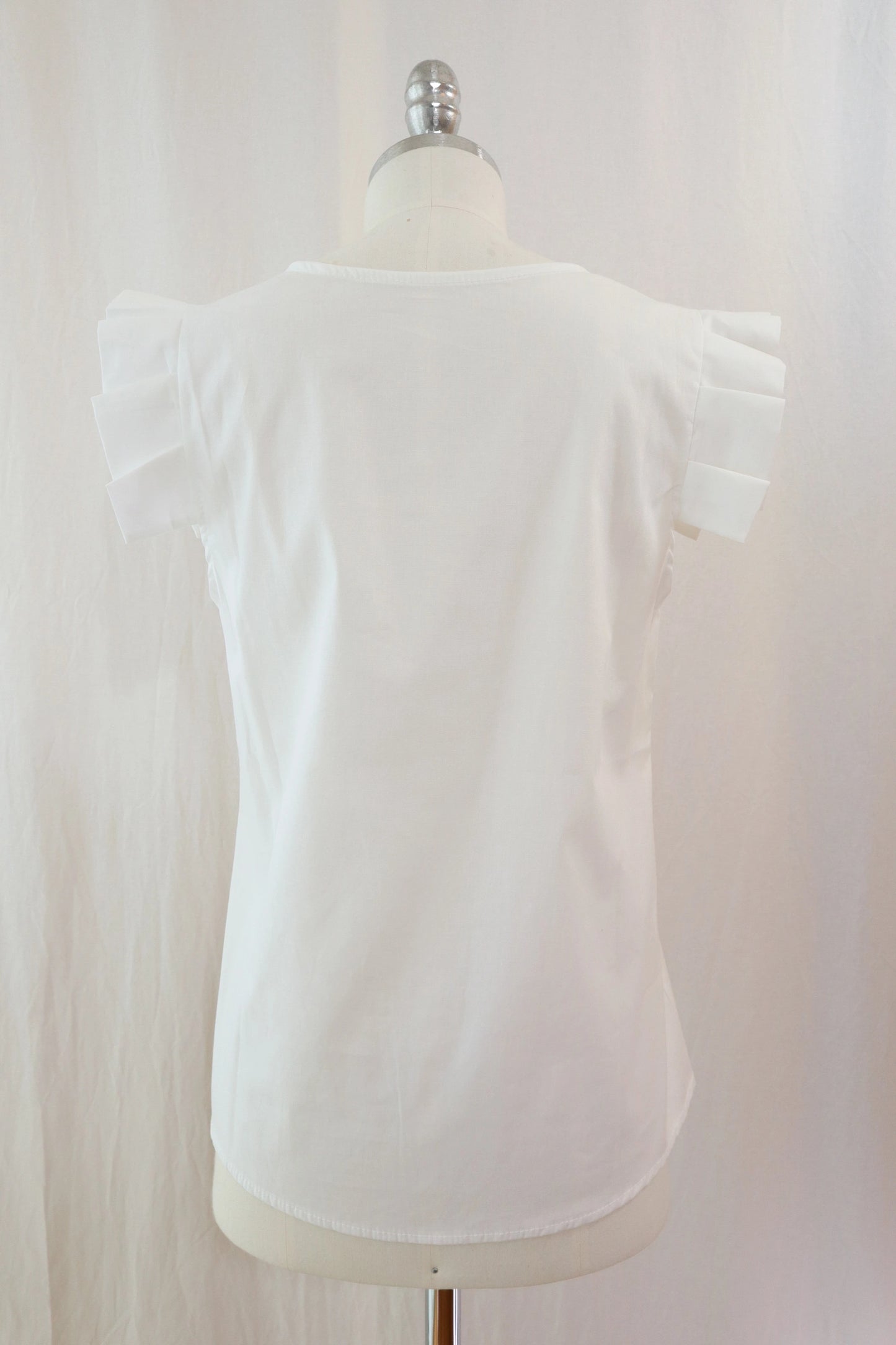 Blouse with Pleated Sleeves