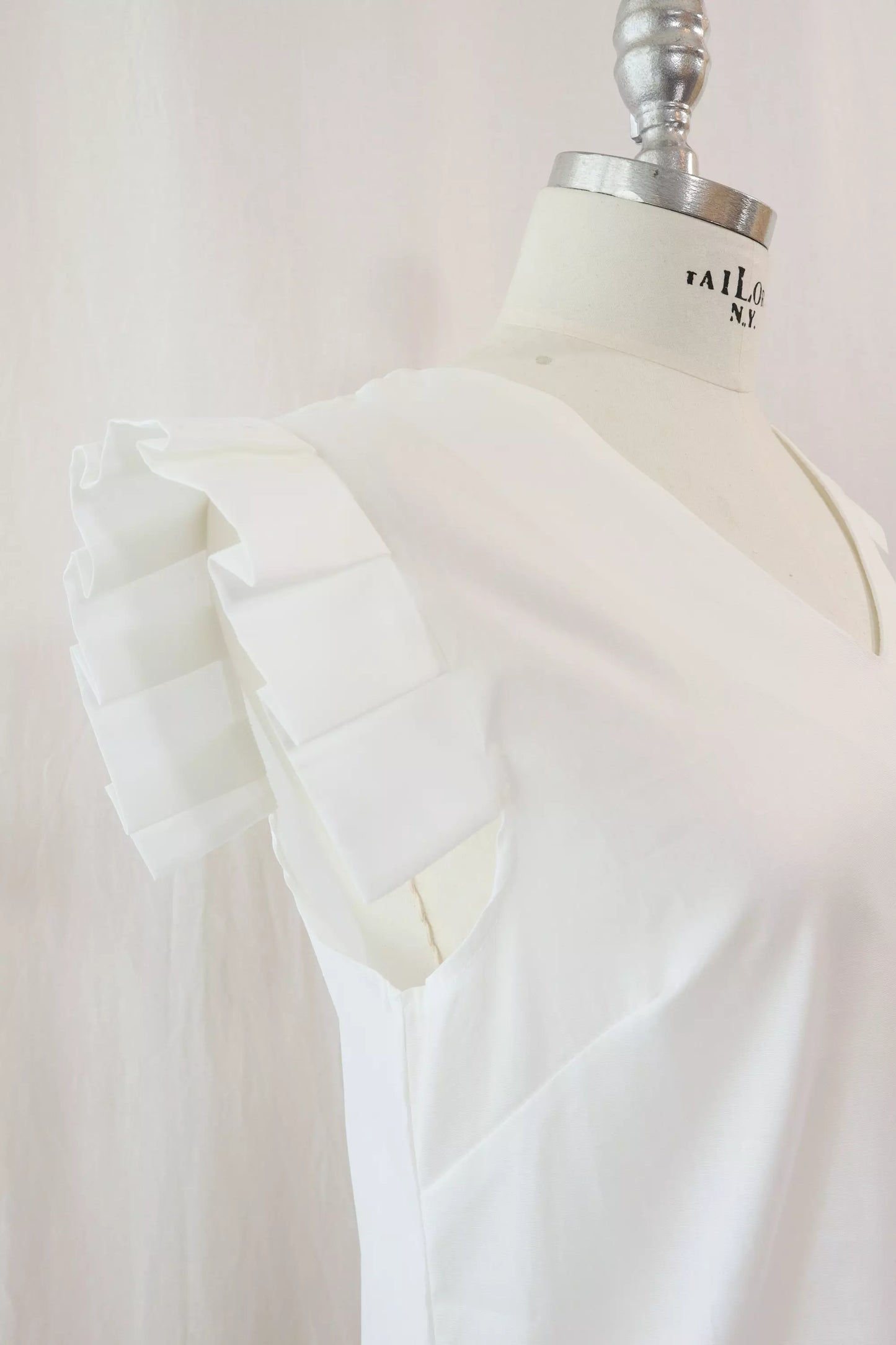 Blouse with Pleated Sleeves