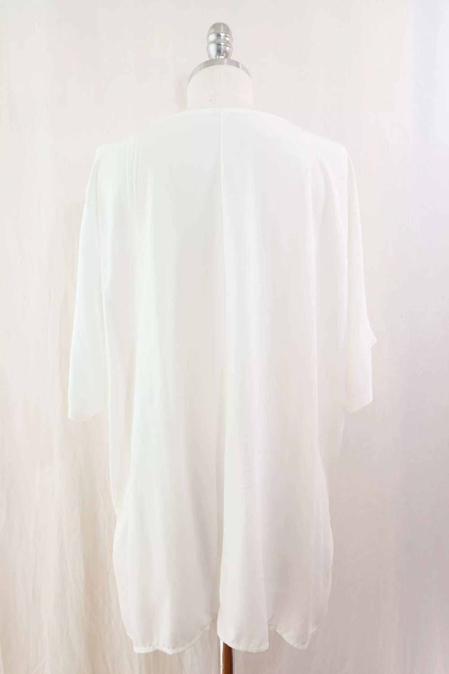 Blusa Oversize con Elastico | Bianco