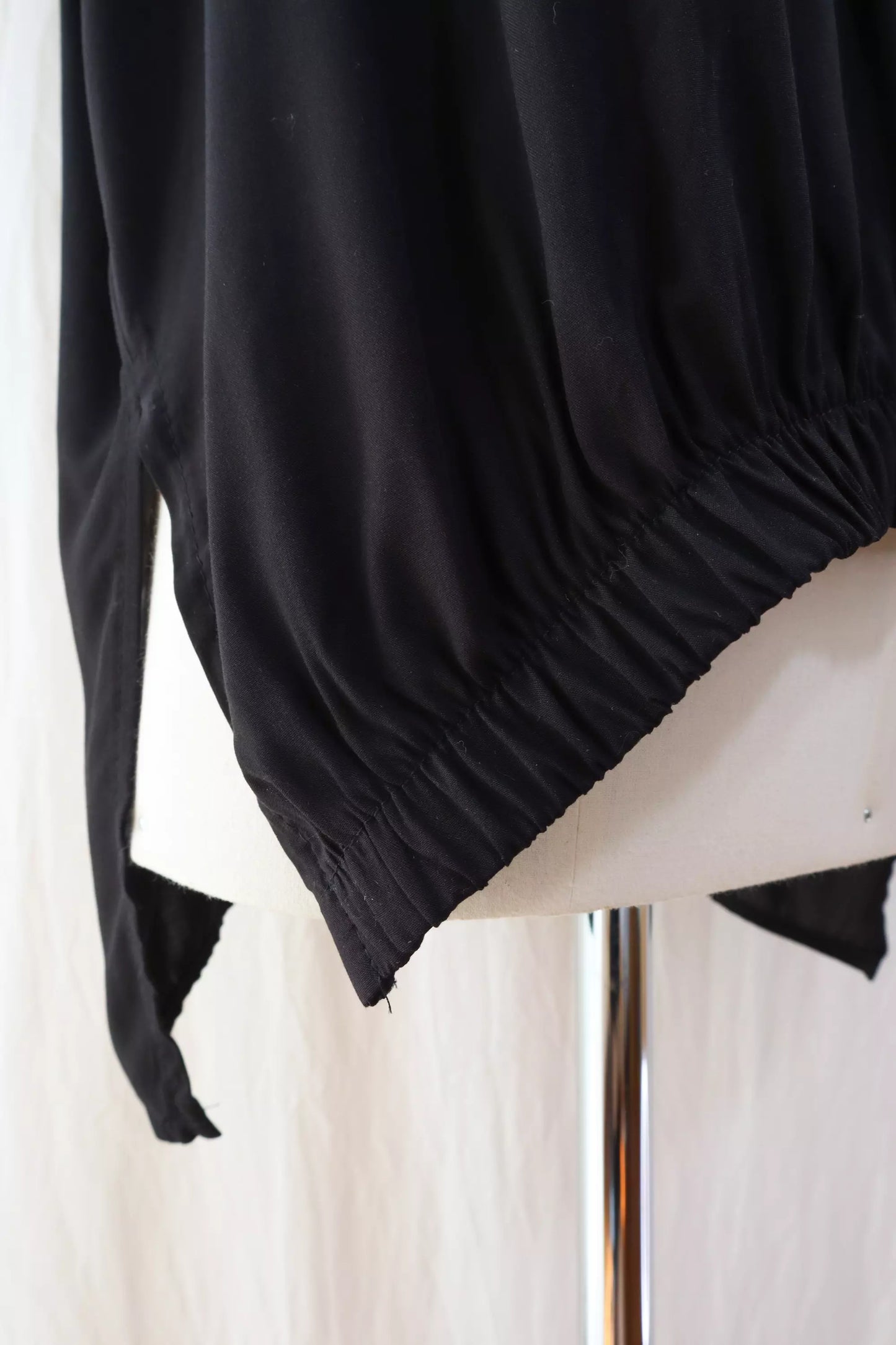 Blusa Oversize con Elastico | Nero