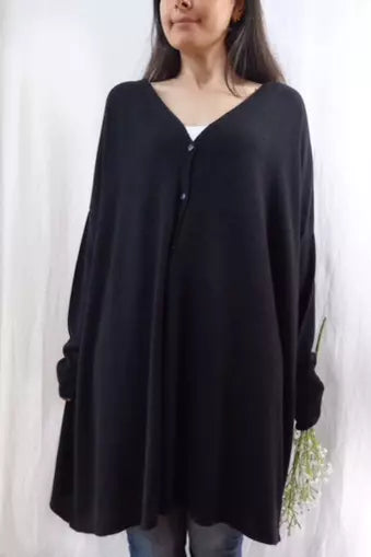 Maxi Cardigan | Black