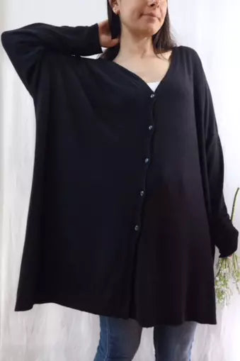 Maxi Cardigan | Black