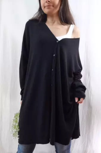 Maxi Cardigan | Black