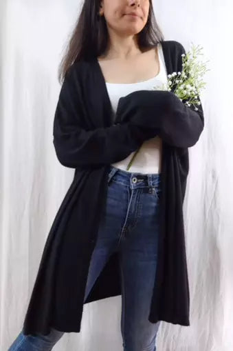 Maxi Cardigan | Black