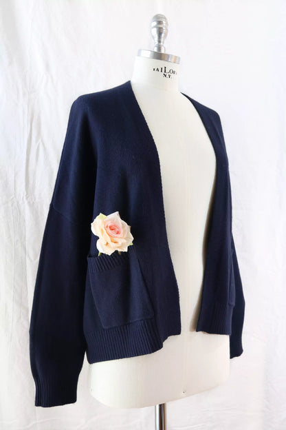 Cardigan con Tasche | Blu