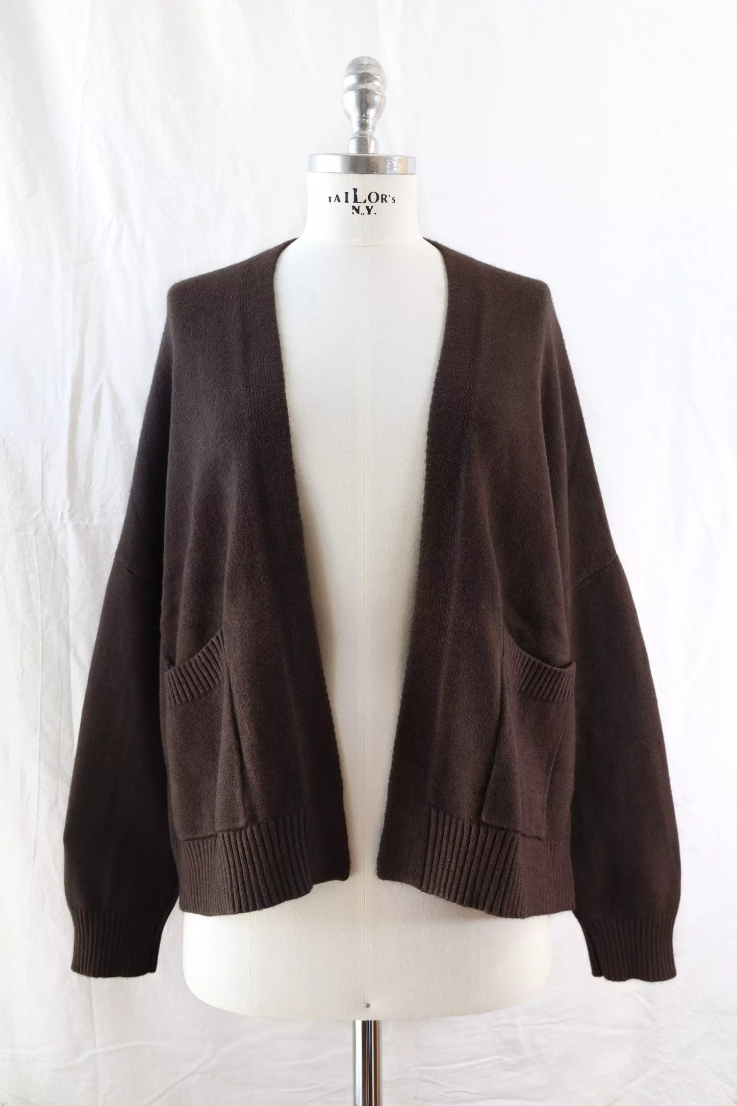 Cardigan with Pockets | Brown