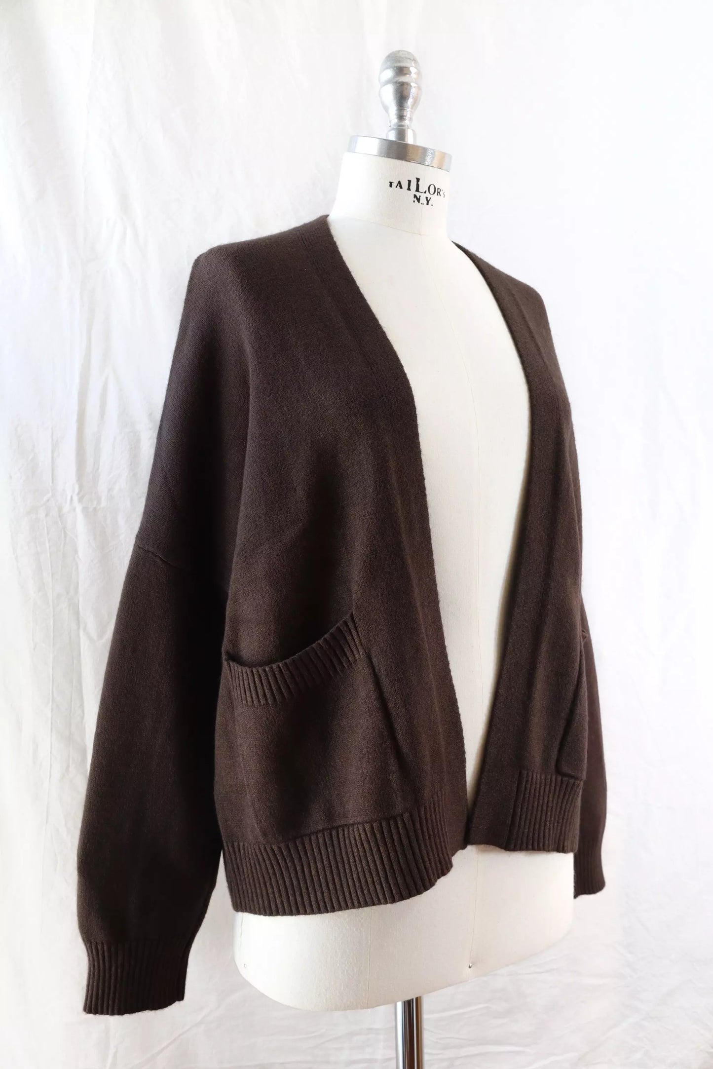 Cardigan with Pockets | Brown