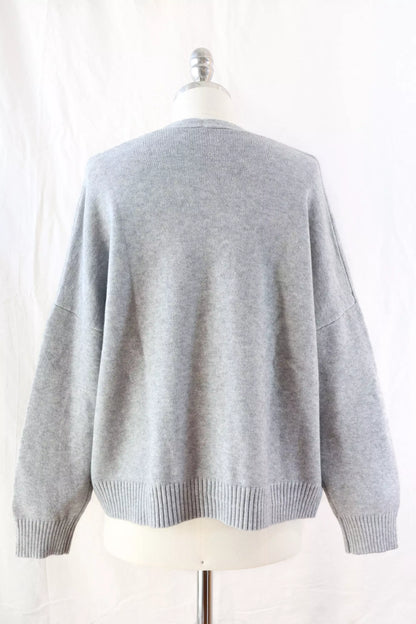 Cardigan con Tasche | Grigio