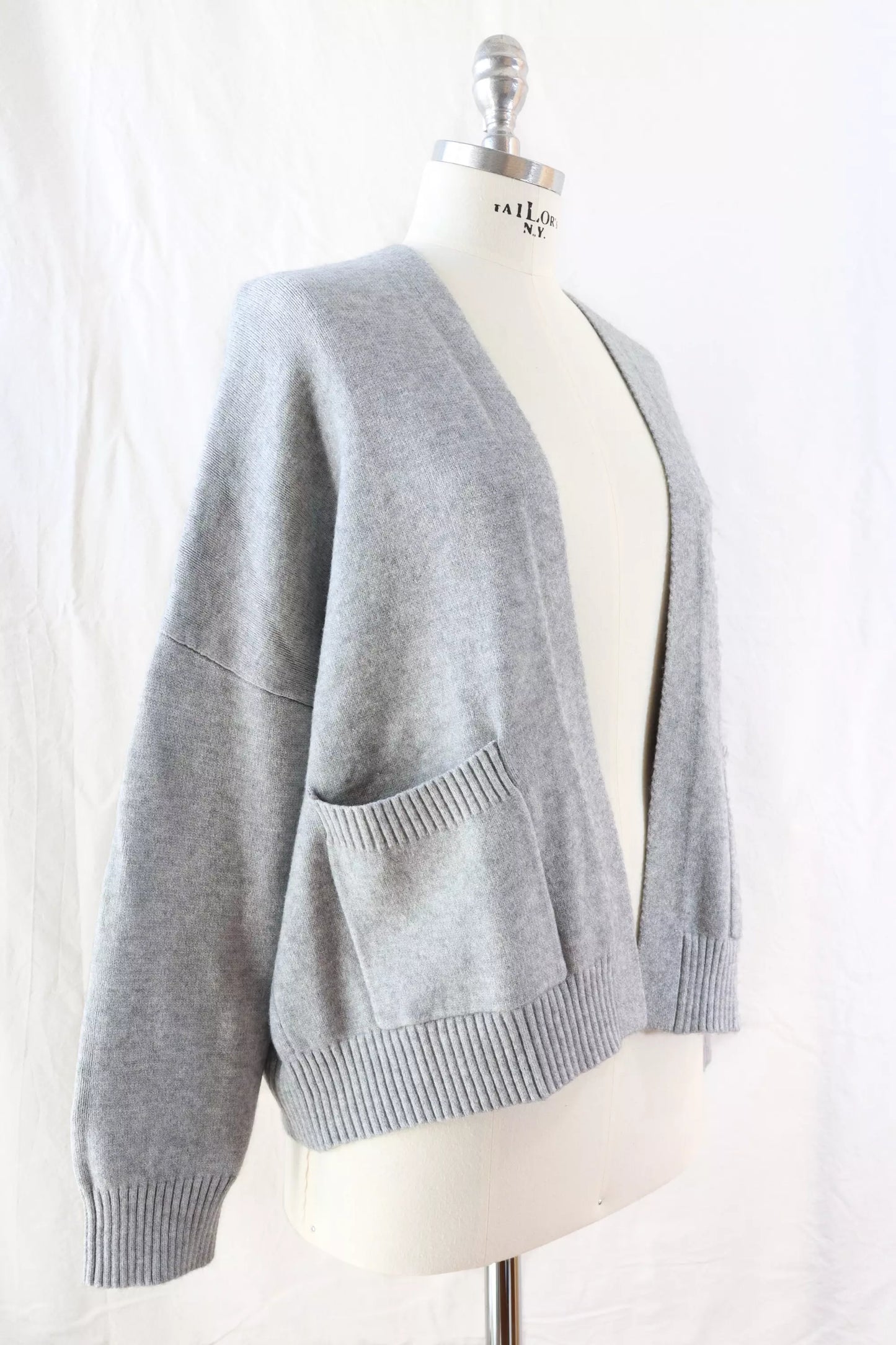 Cardigan con Tasche | Grigio