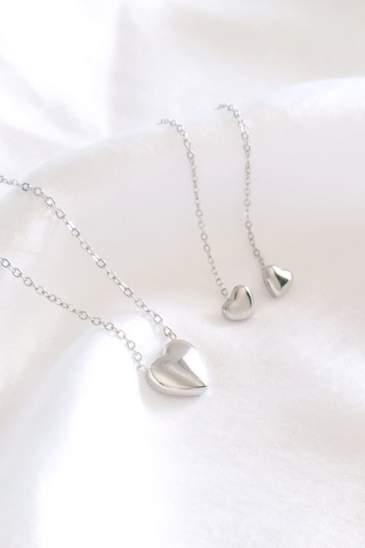 Silver Hearts Set