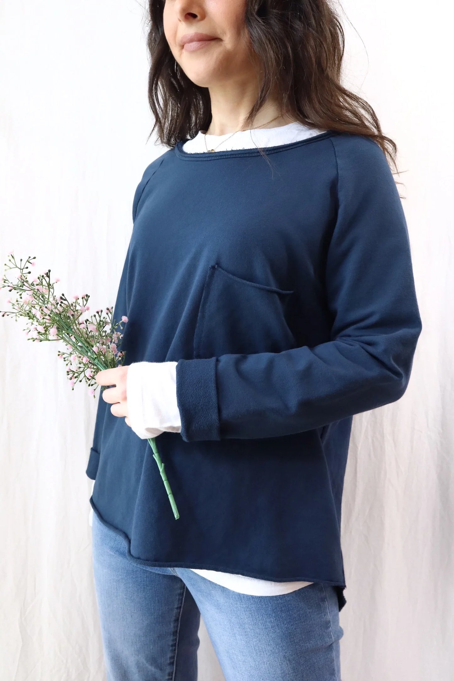 Sweatshirt with Pocket | Blue