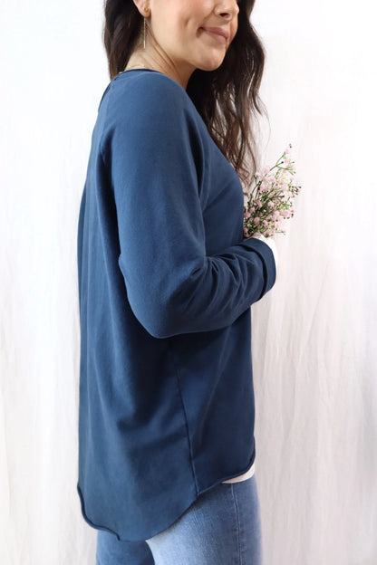 Sweatshirt with Pocket | Blue