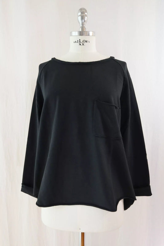 Sweatshirt with Pocket | Black