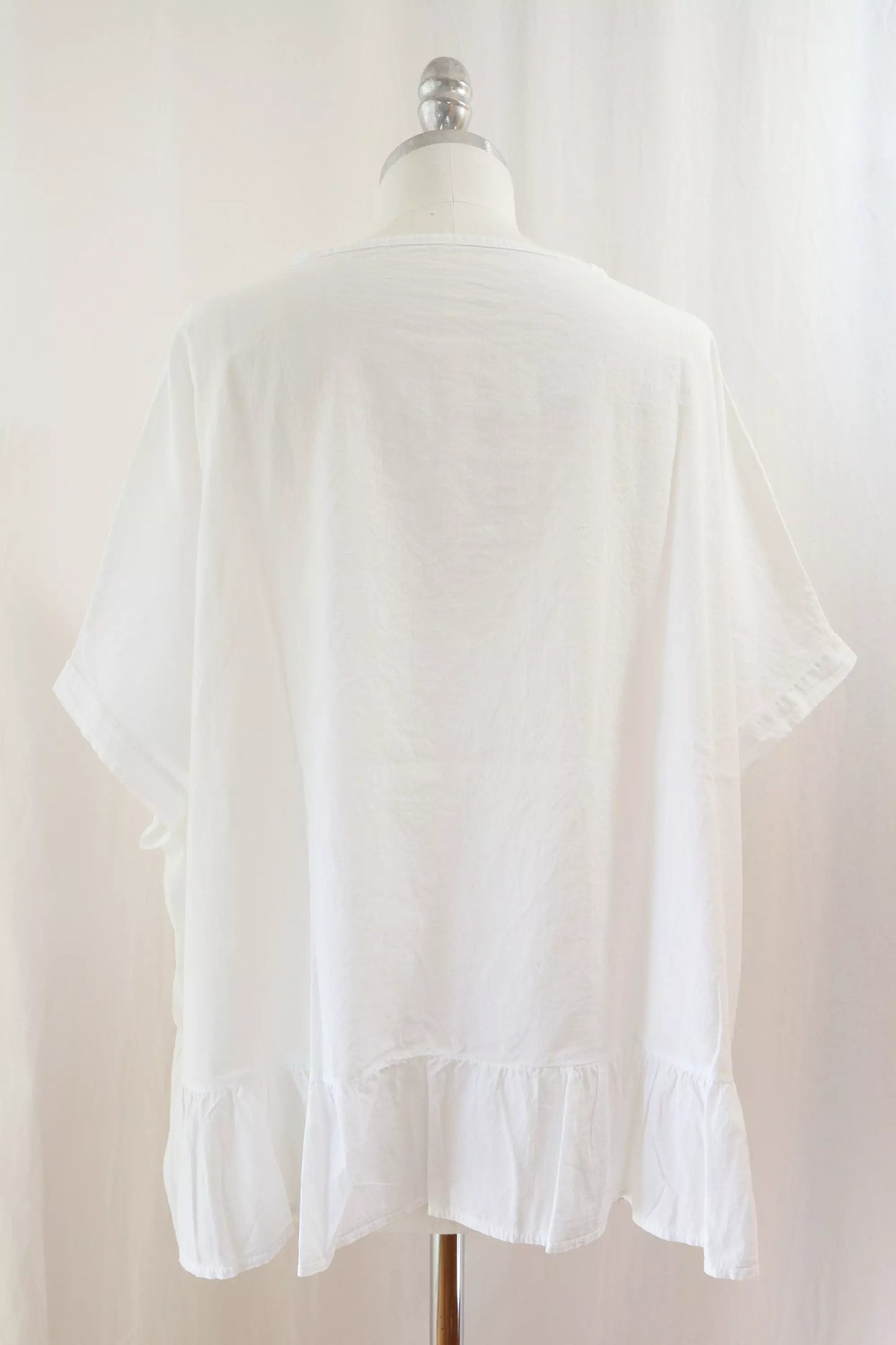 Blusa in Puro Cotone con Sangallo