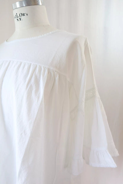 Gathered Cotton Blouse