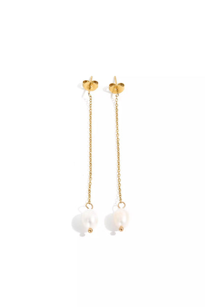 Fresh Water Pearl Threader Earrings