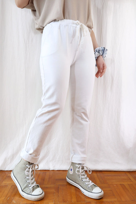 Pull-on Pants | White