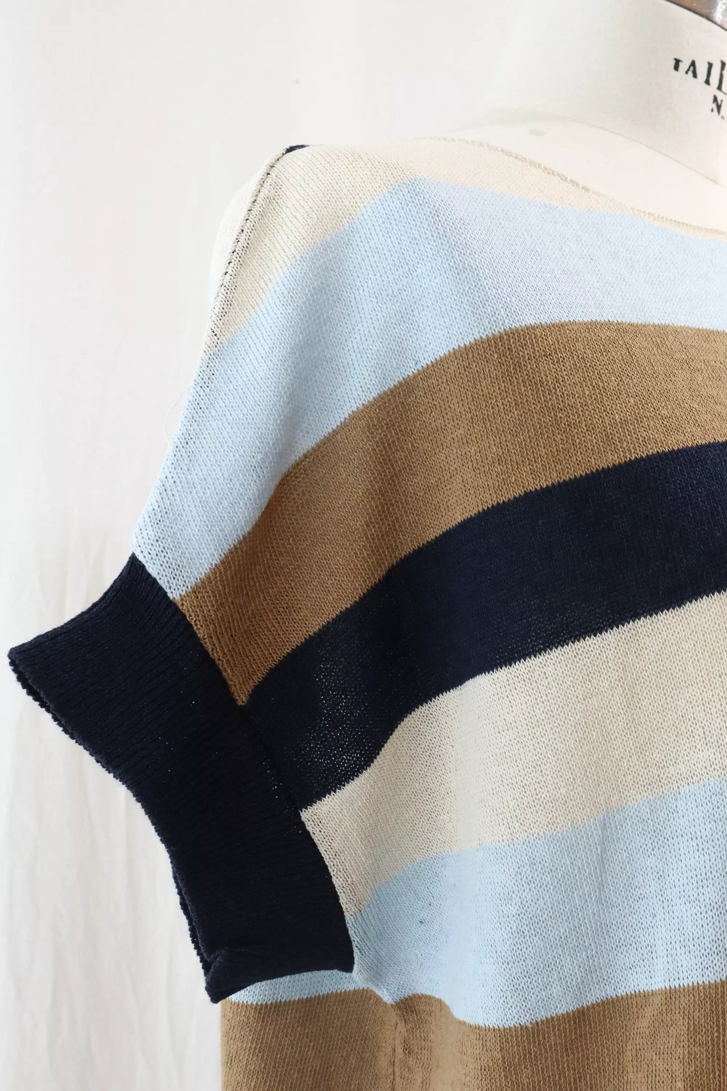 Maglia a Righe in Cotone | Blu