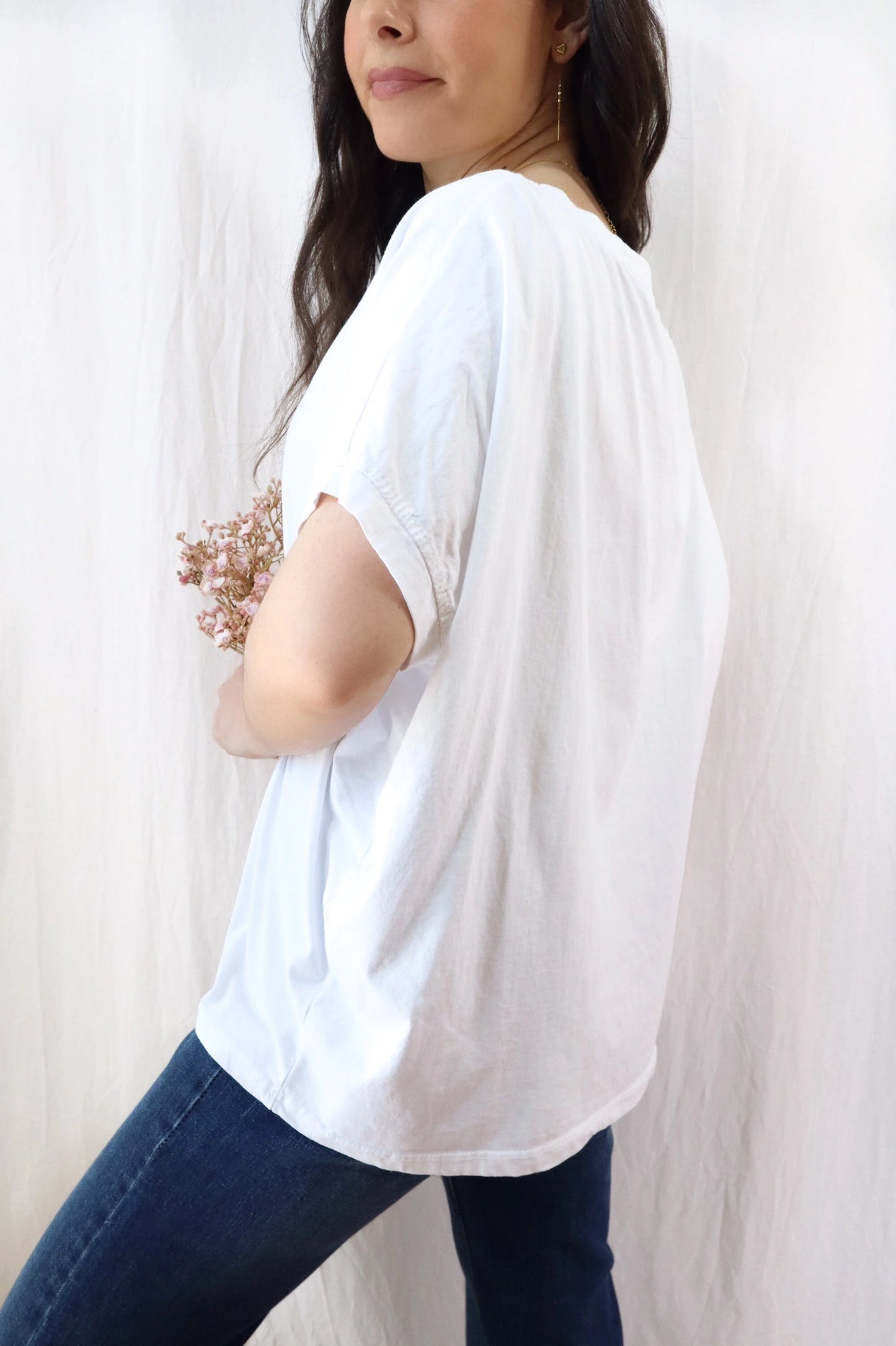 T-shirt in Cotone Oversize | Bianco