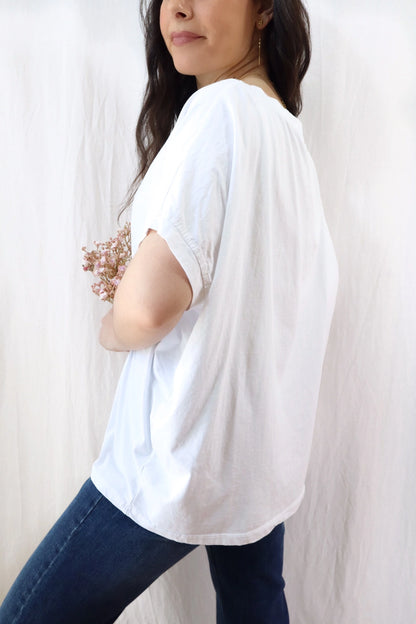 T-shirt in Cotone Oversize | Bianco