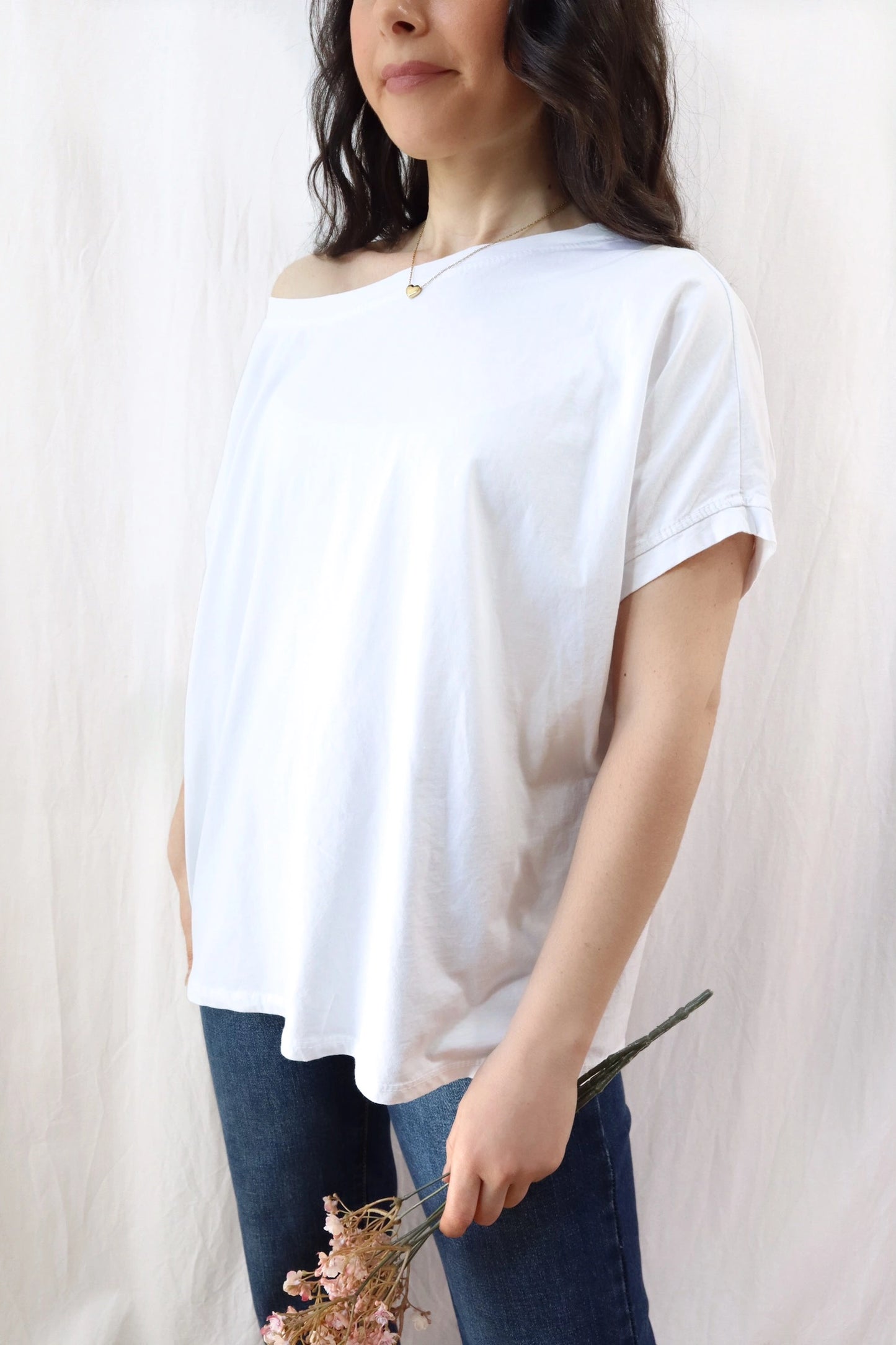 T-shirt in Cotone Oversize | Bianco