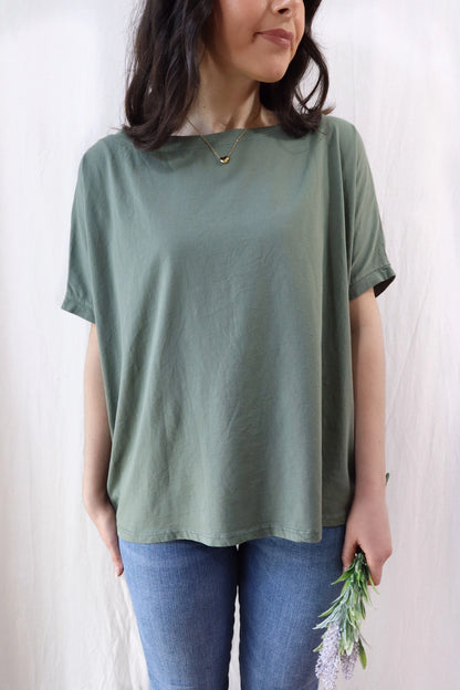 Oversize Cotton T-shirt | Green