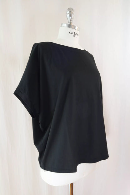 Oversize Cotton T-shirt | Black