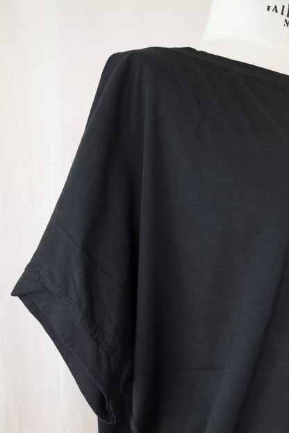 Oversize Cotton T-shirt | Black