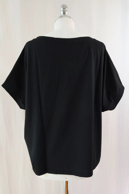 T-shirt in Cotone Oversize | Nero