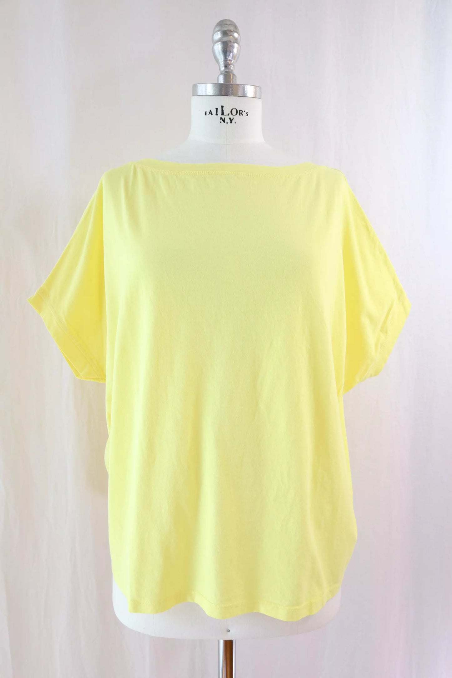 T-shirt in Cotone Oversize | Giallo