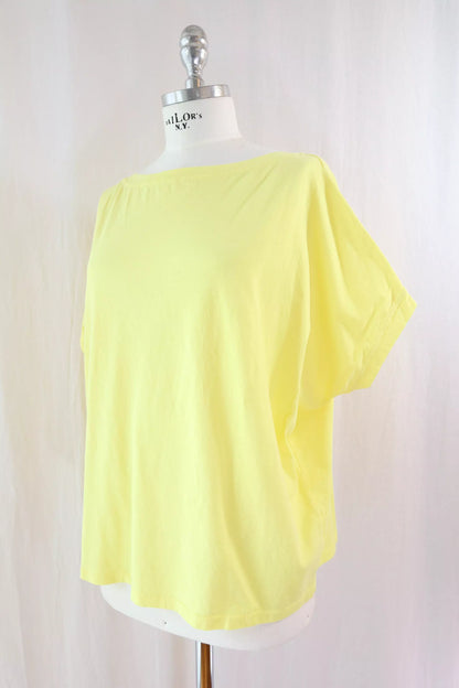 T-shirt in Cotone Oversize | Giallo