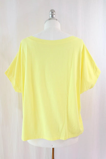 Oversize Cotton T-shirt | Yellow