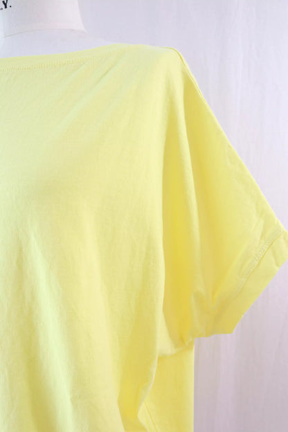 T-shirt in Cotone Oversize | Giallo