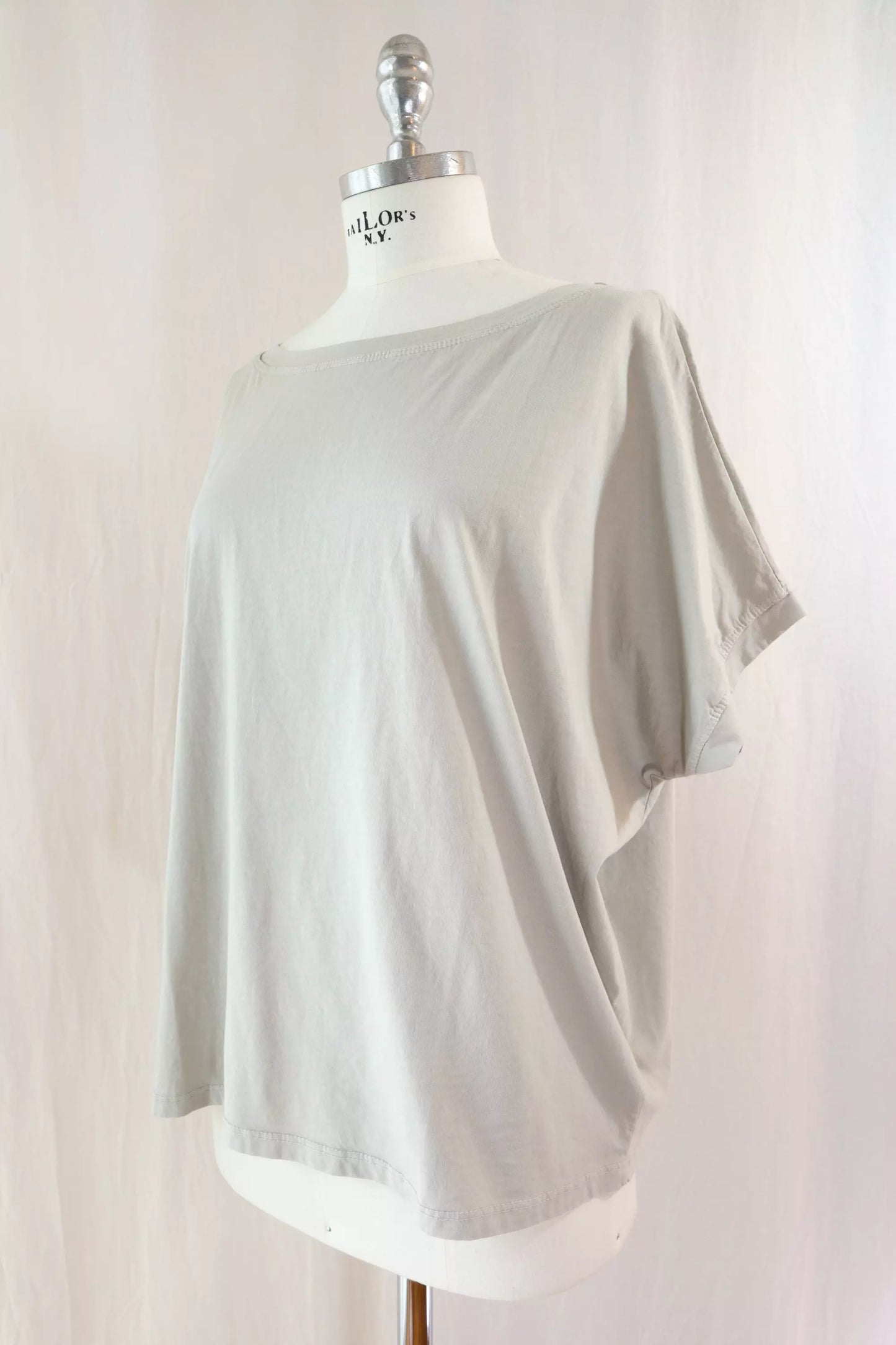 Oversize Cotton T-shirt | Beige