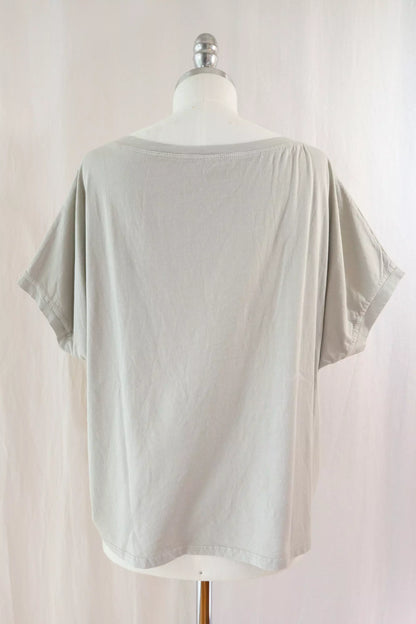 Oversize Cotton T-shirt | Beige