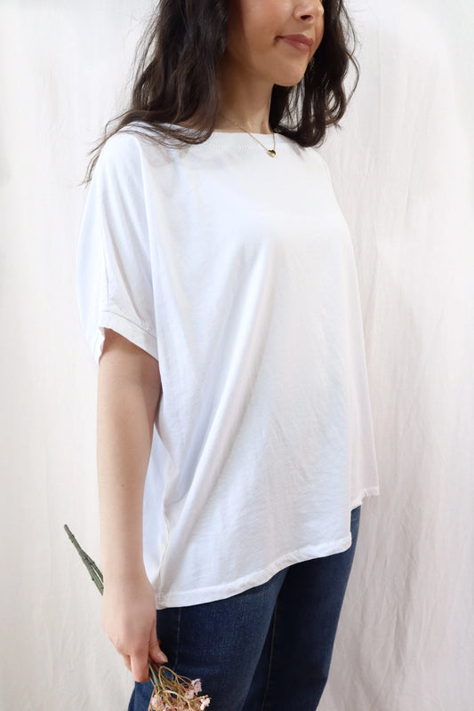 T-shirt in Cotone Oversize | Bianco