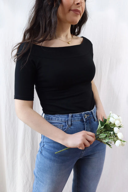 Off the Shoulder Top | Black