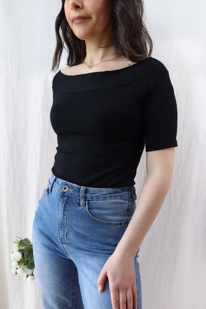 Off the Shoulder Top | Black