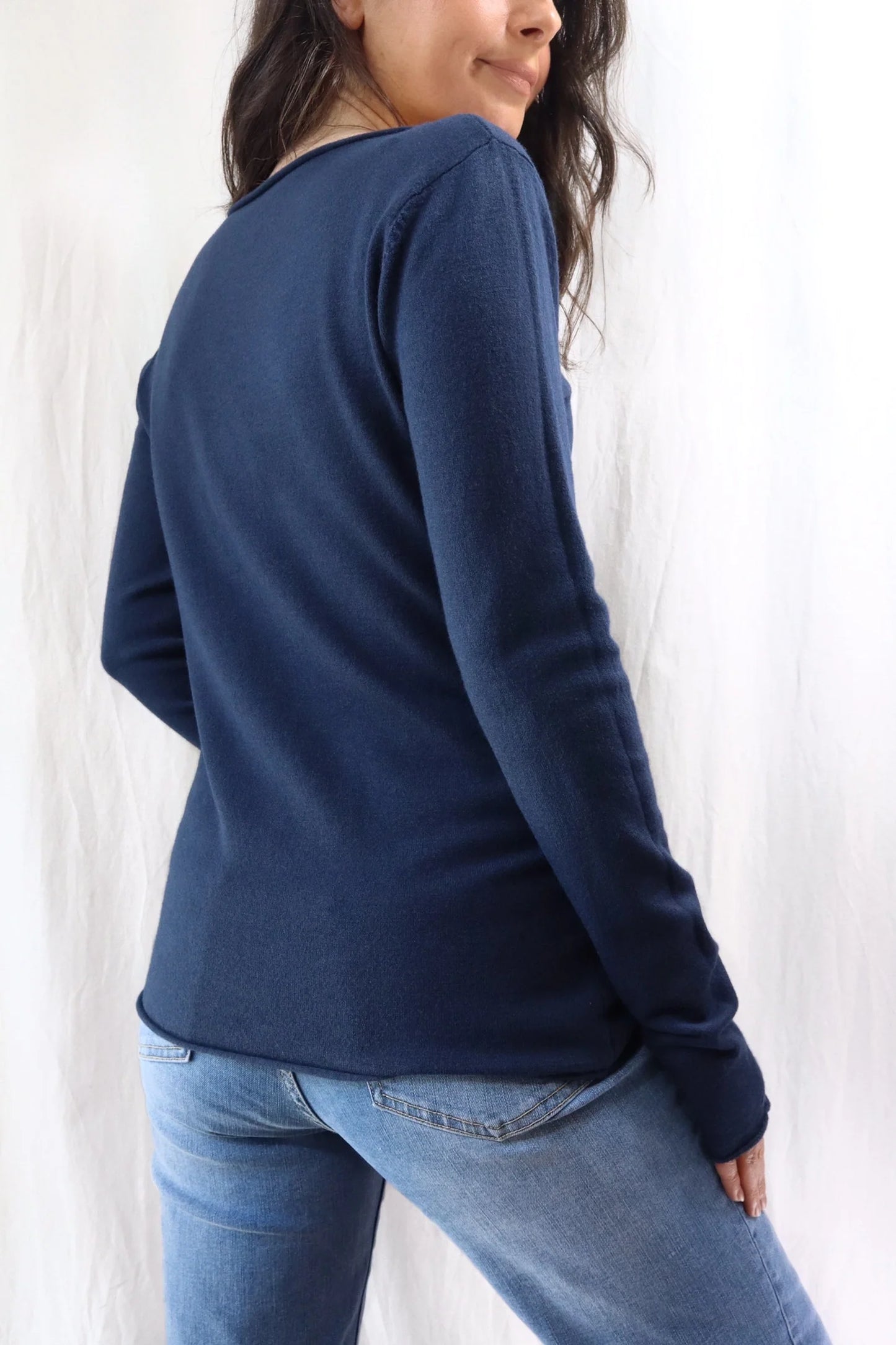 Maglia con Scollo a Barchetta | Blu