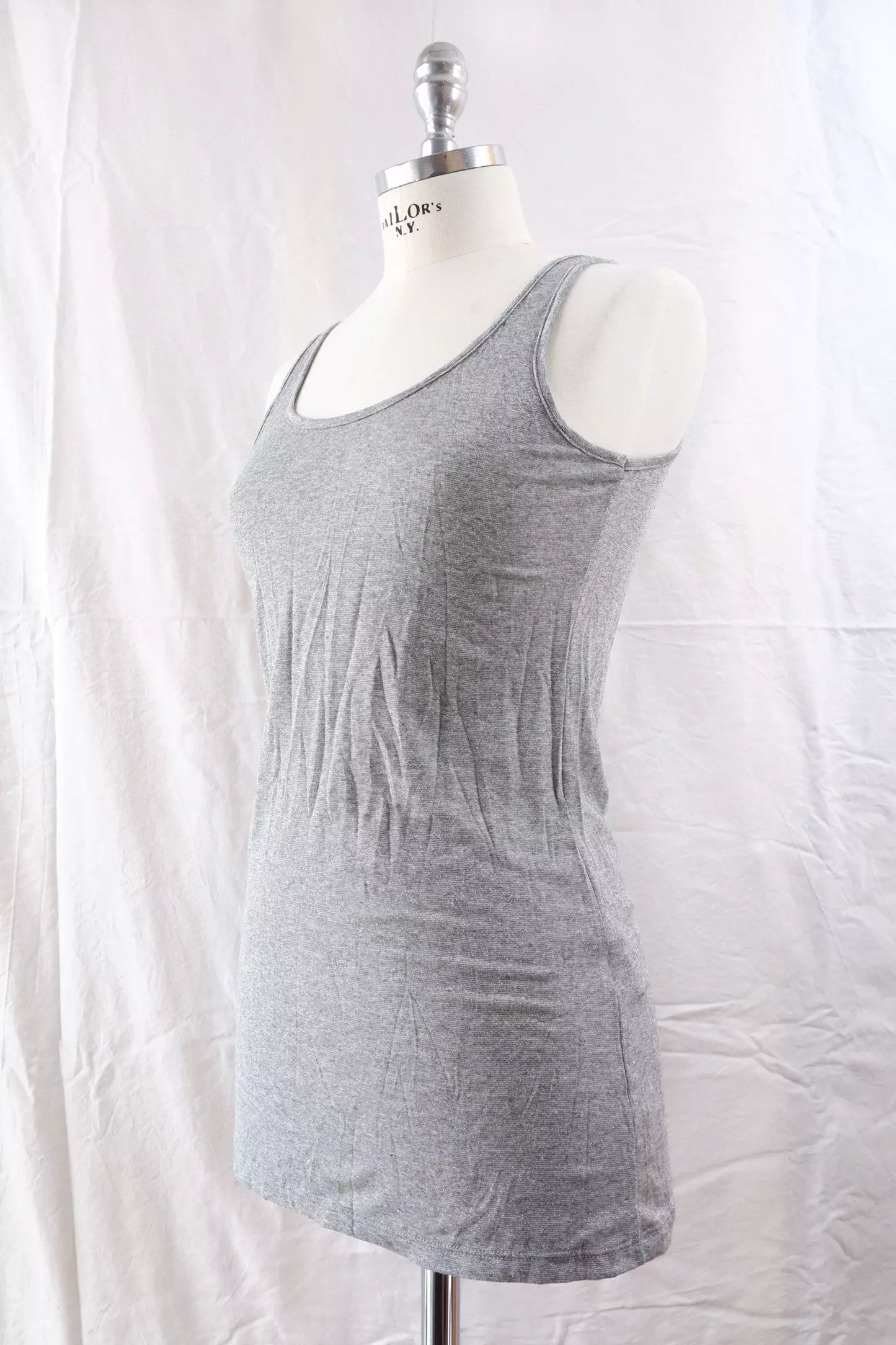 Sparkling Tank Top | Grey