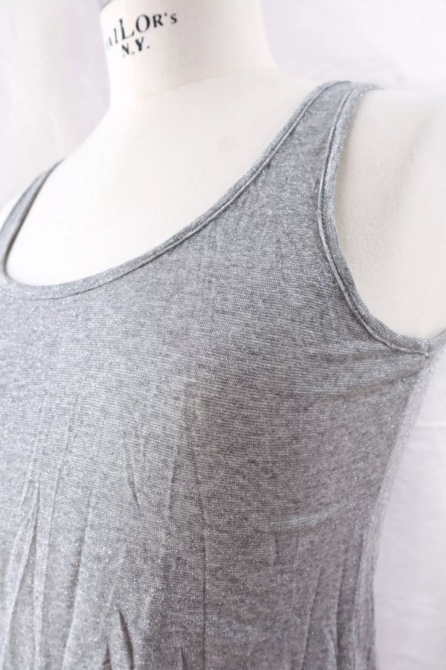 Sparkling Tank Top | Grey