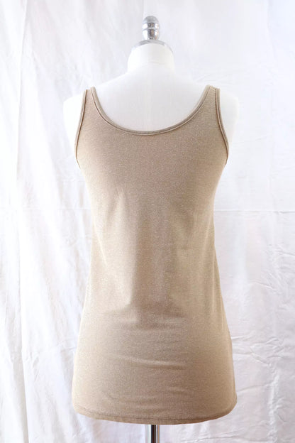 Sparkling Tank Top | Beige