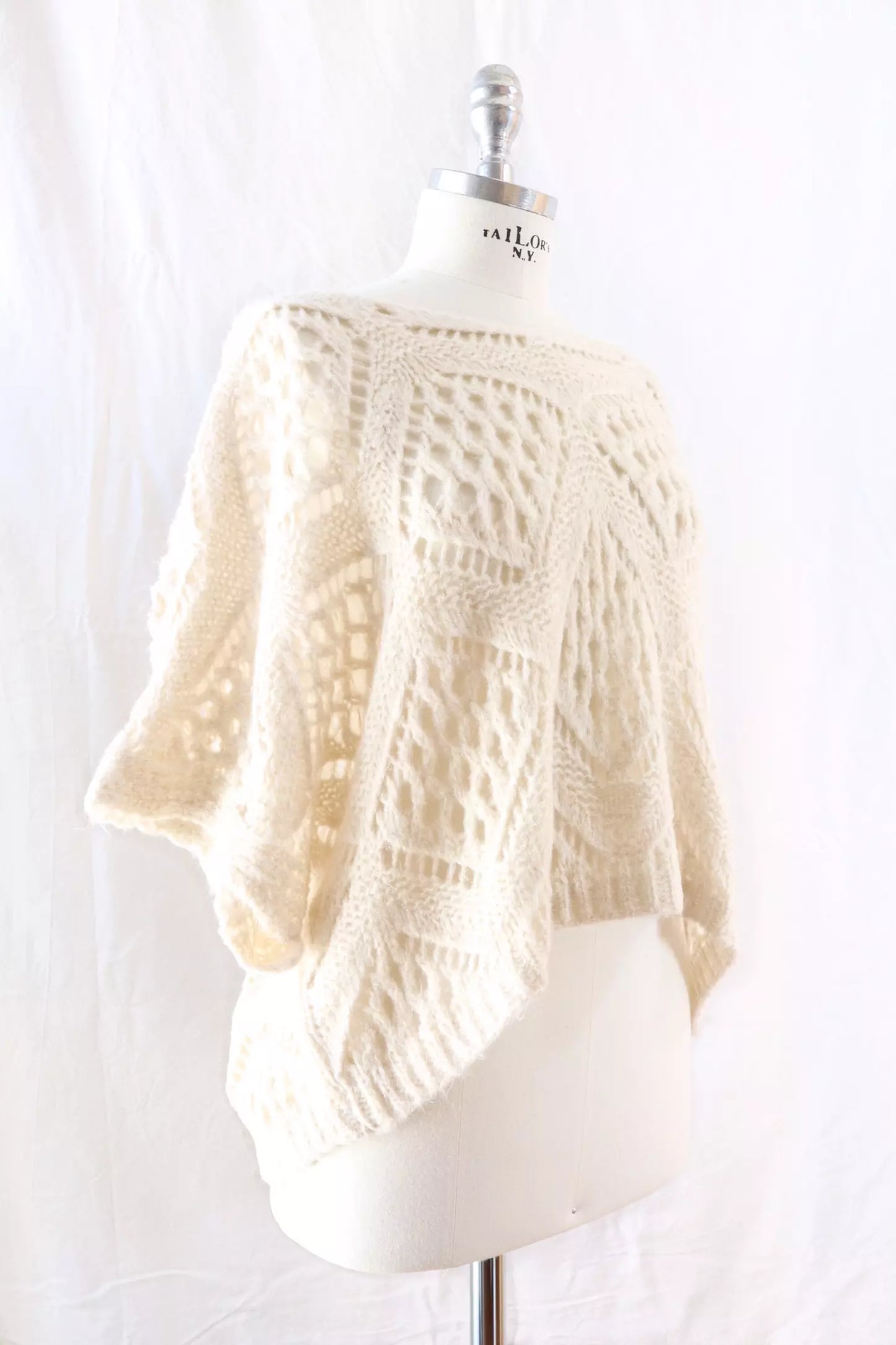 Pullover in Maglia Traforata | Beige