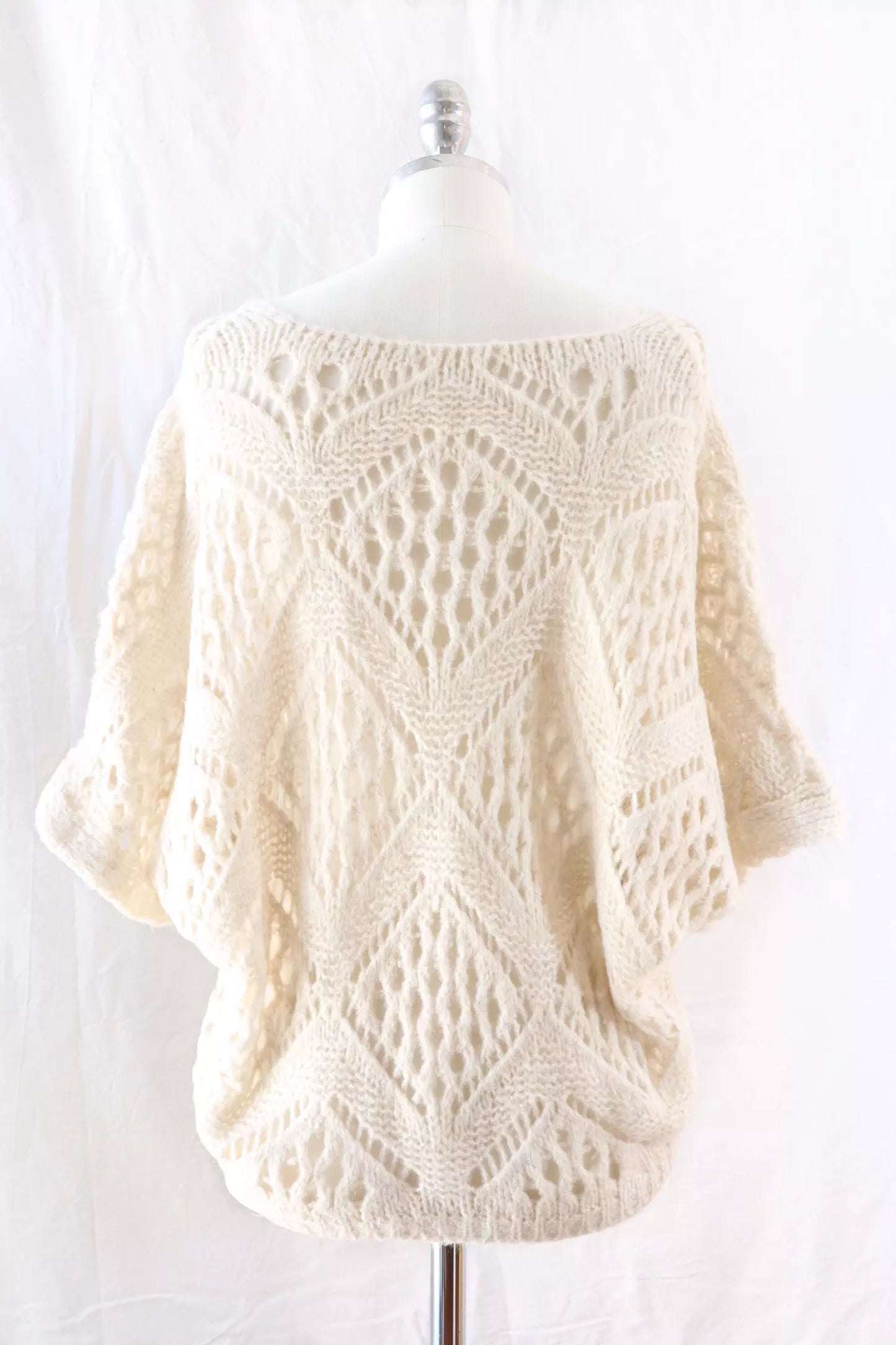 Pullover in Maglia Traforata | Beige