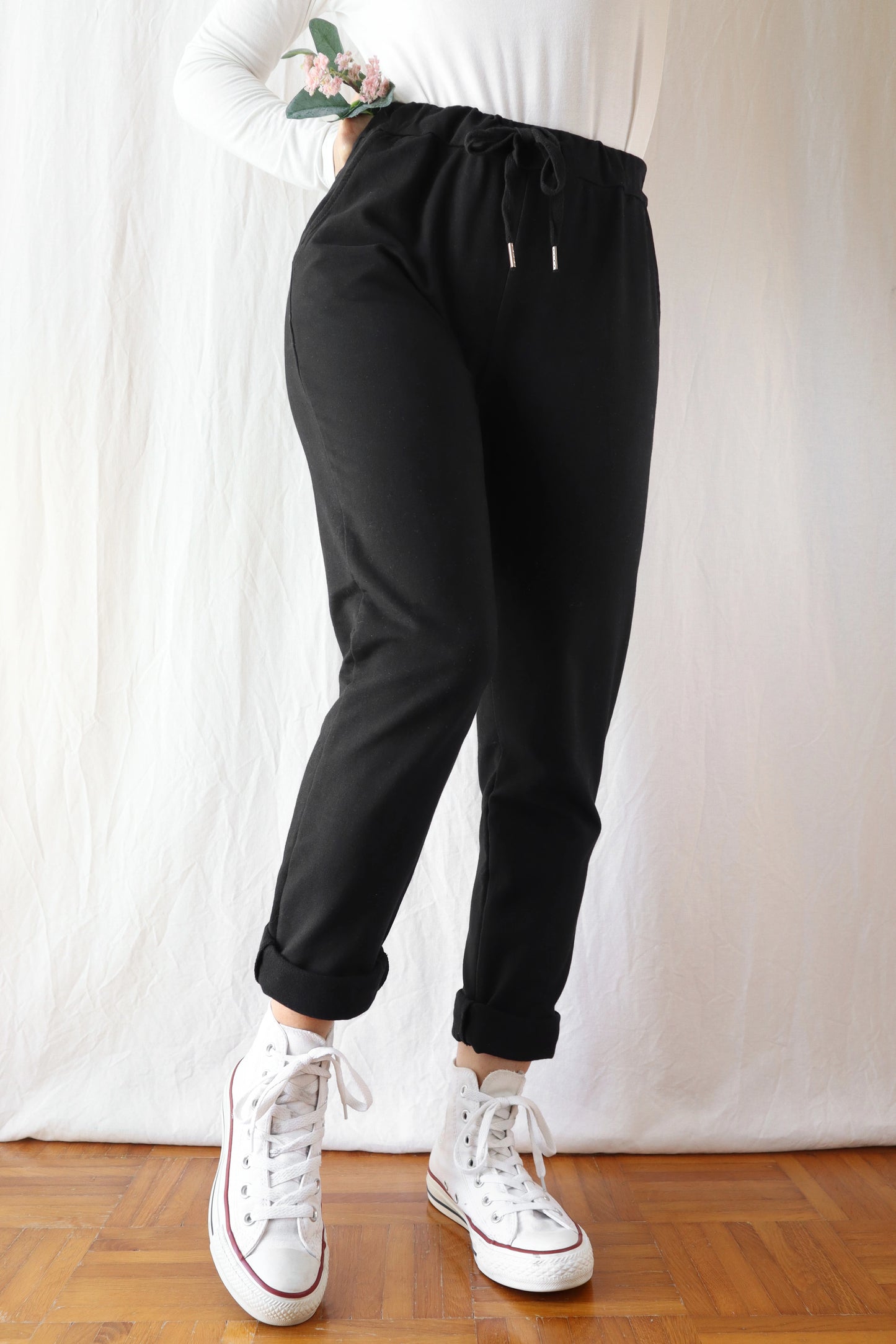 Pull-on Pants | Black