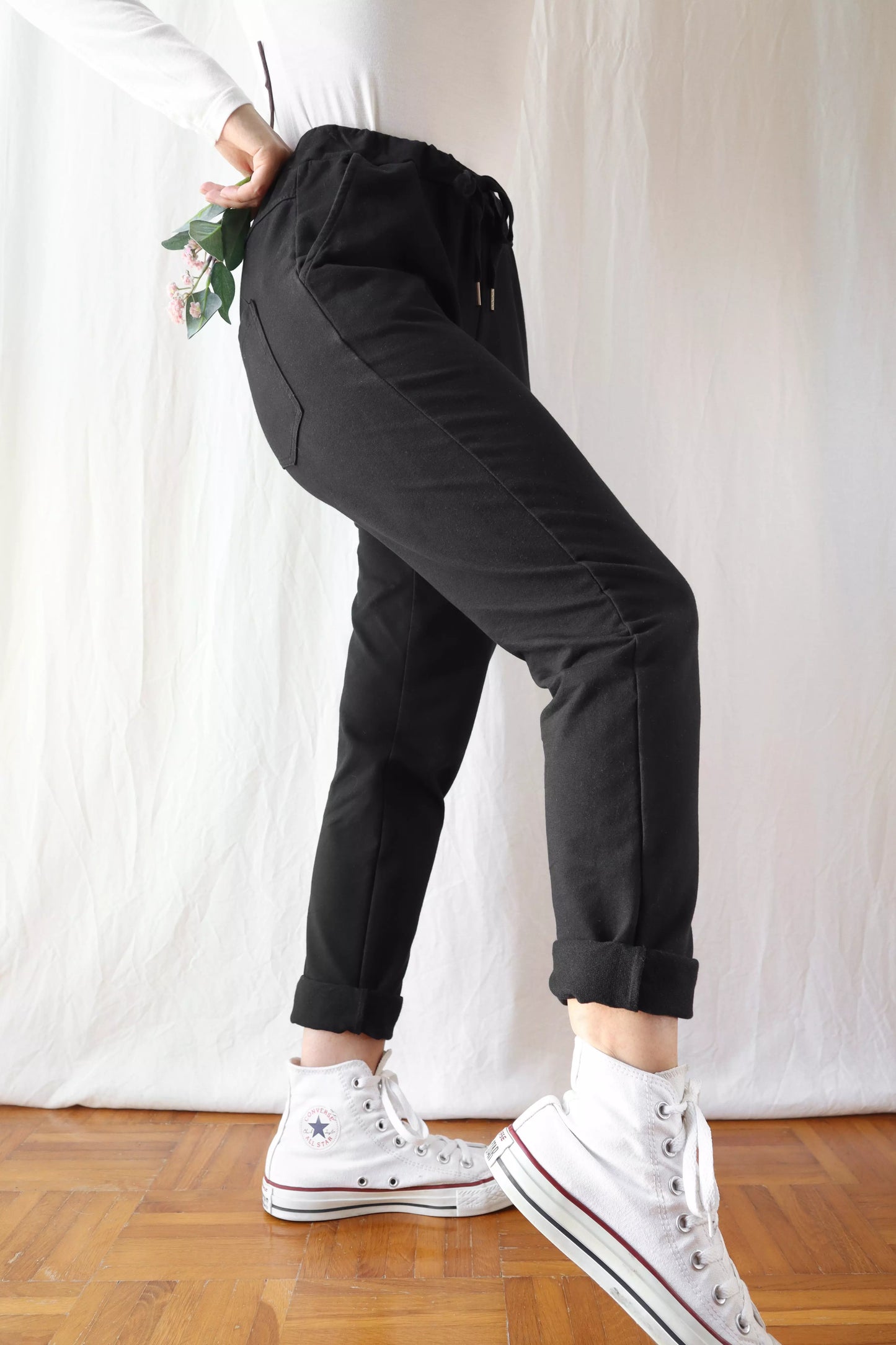 Pull-on Pants | Black